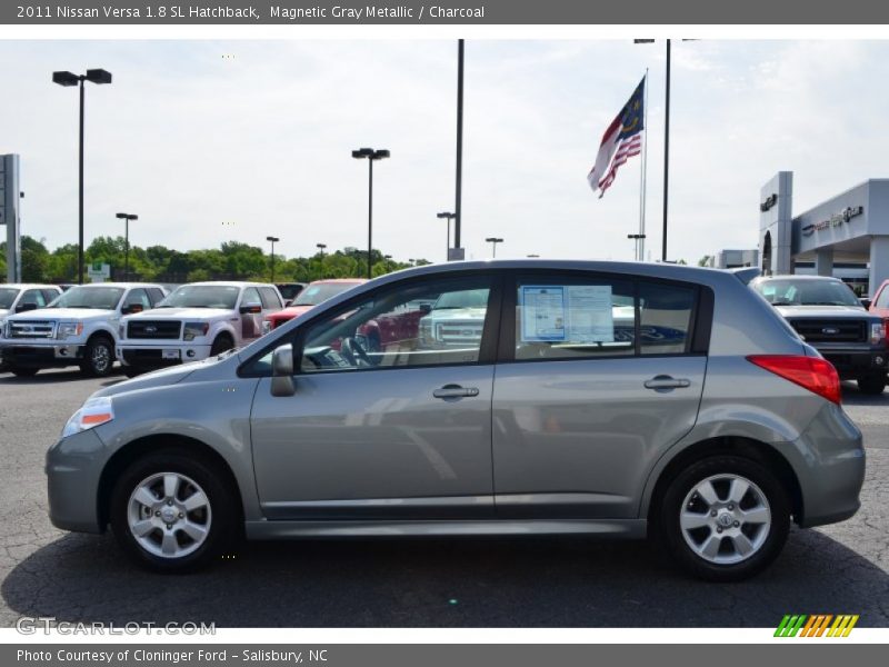 Magnetic Gray Metallic / Charcoal 2011 Nissan Versa 1.8 SL Hatchback
