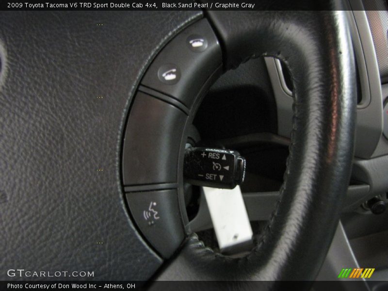 Black Sand Pearl / Graphite Gray 2009 Toyota Tacoma V6 TRD Sport Double Cab 4x4