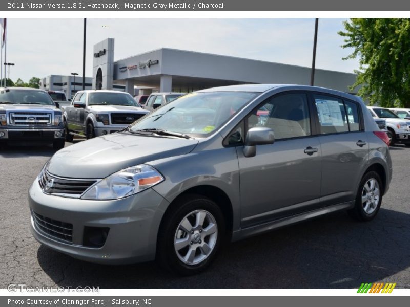 Magnetic Gray Metallic / Charcoal 2011 Nissan Versa 1.8 SL Hatchback