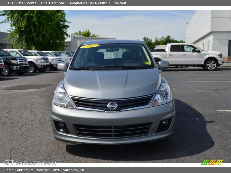 Magnetic Gray Metallic / Charcoal 2011 Nissan Versa 1.8 SL Hatchback
