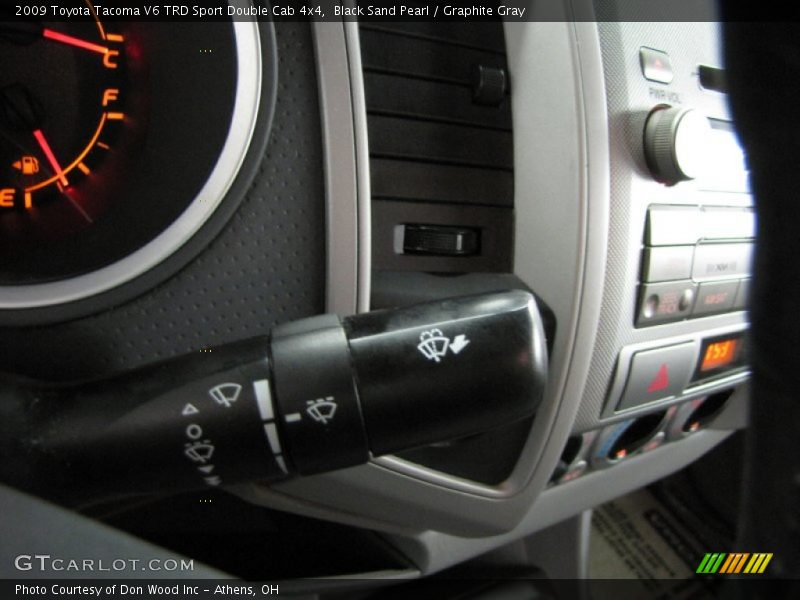 Black Sand Pearl / Graphite Gray 2009 Toyota Tacoma V6 TRD Sport Double Cab 4x4
