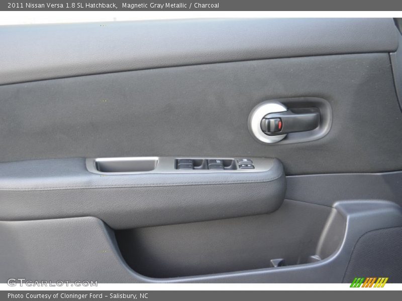 Magnetic Gray Metallic / Charcoal 2011 Nissan Versa 1.8 SL Hatchback