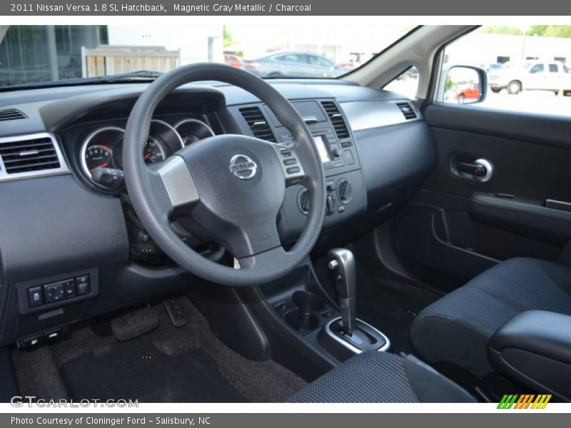 Magnetic Gray Metallic / Charcoal 2011 Nissan Versa 1.8 SL Hatchback