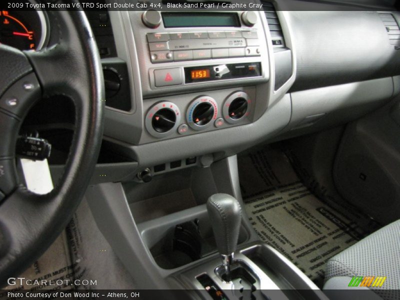 Black Sand Pearl / Graphite Gray 2009 Toyota Tacoma V6 TRD Sport Double Cab 4x4