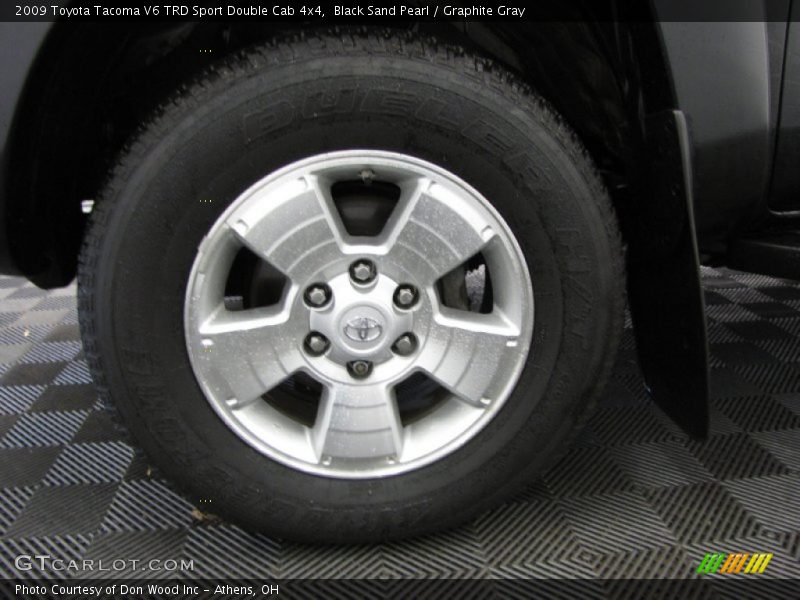Black Sand Pearl / Graphite Gray 2009 Toyota Tacoma V6 TRD Sport Double Cab 4x4