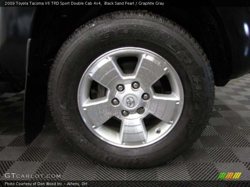 Black Sand Pearl / Graphite Gray 2009 Toyota Tacoma V6 TRD Sport Double Cab 4x4