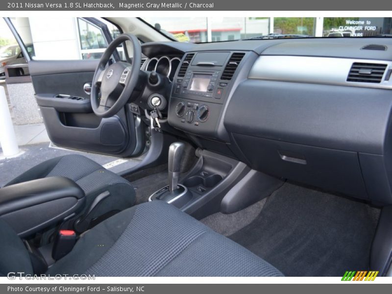 Magnetic Gray Metallic / Charcoal 2011 Nissan Versa 1.8 SL Hatchback
