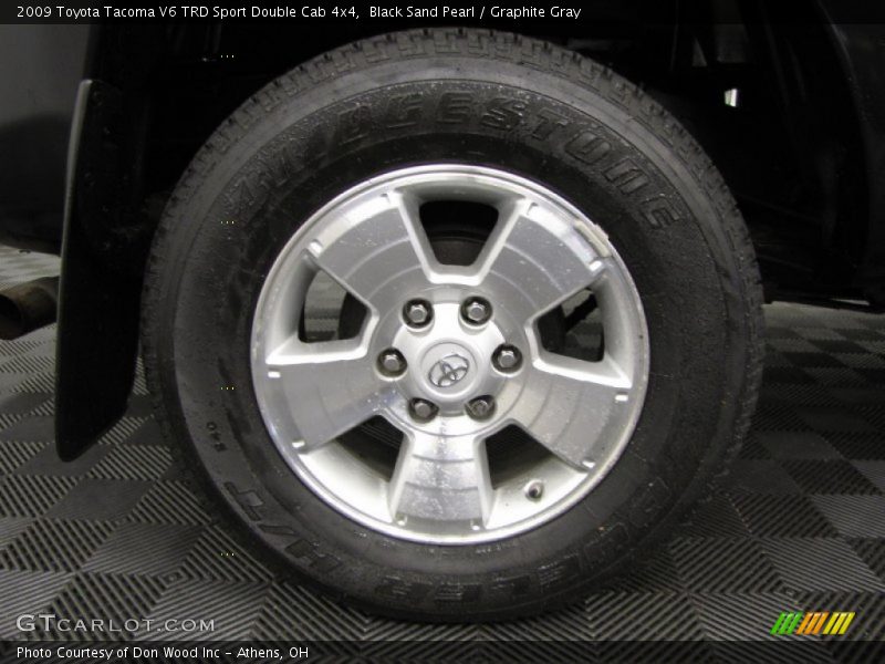 Black Sand Pearl / Graphite Gray 2009 Toyota Tacoma V6 TRD Sport Double Cab 4x4