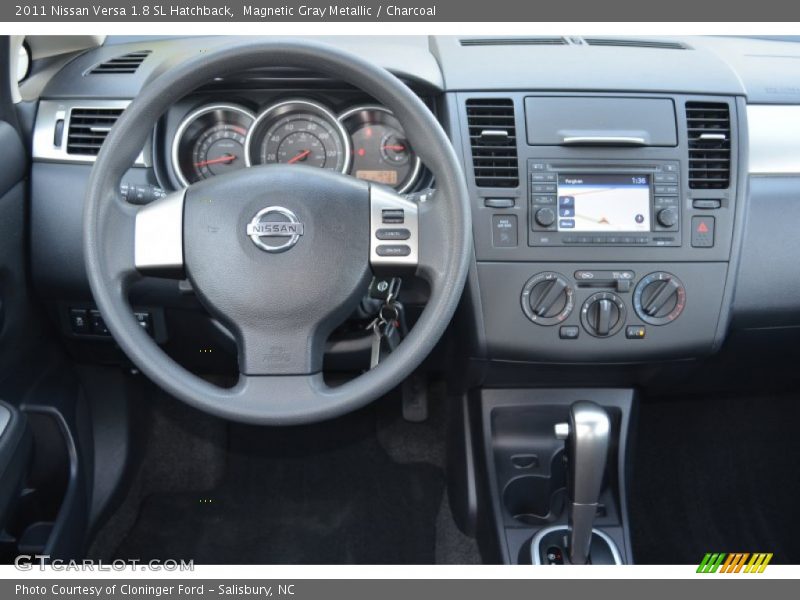 Magnetic Gray Metallic / Charcoal 2011 Nissan Versa 1.8 SL Hatchback