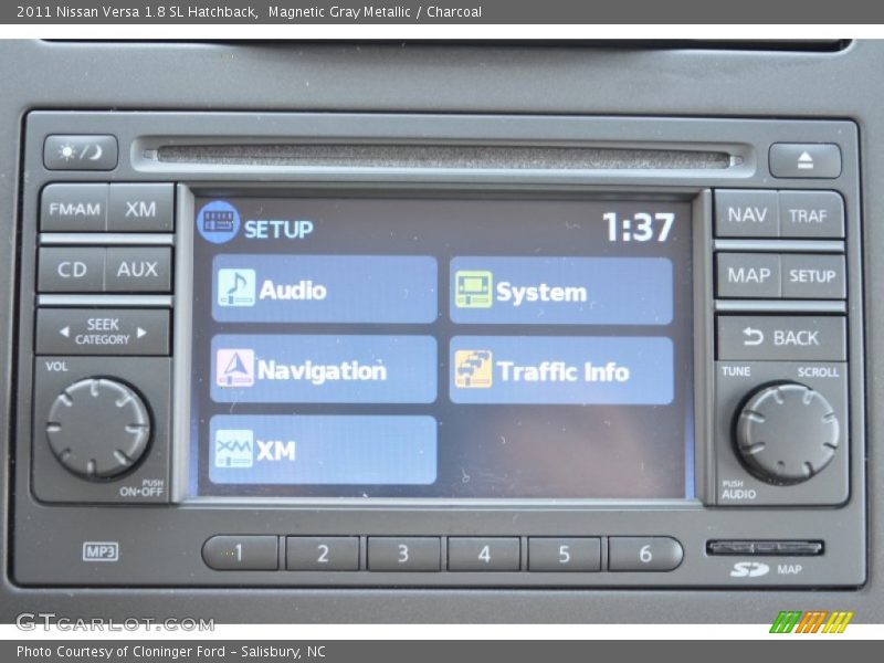 Magnetic Gray Metallic / Charcoal 2011 Nissan Versa 1.8 SL Hatchback