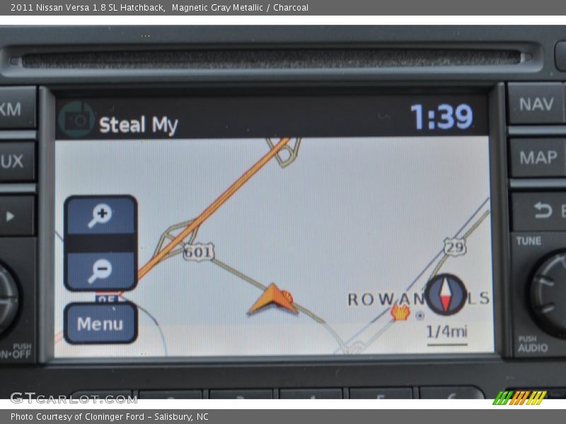 Magnetic Gray Metallic / Charcoal 2011 Nissan Versa 1.8 SL Hatchback