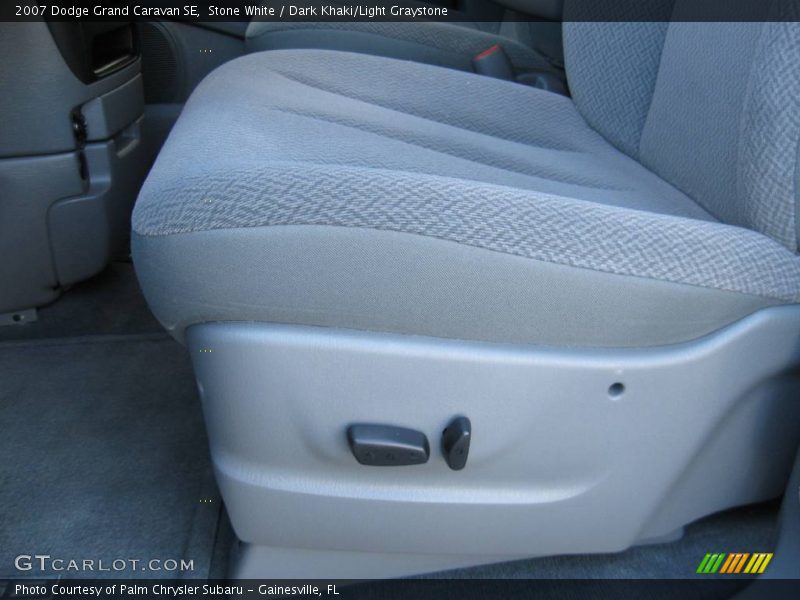Stone White / Dark Khaki/Light Graystone 2007 Dodge Grand Caravan SE