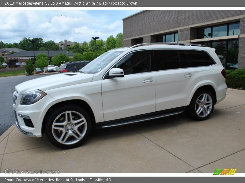 Arctic White / Black/Tobacco Brown 2013 Mercedes-Benz GL 550 4Matic