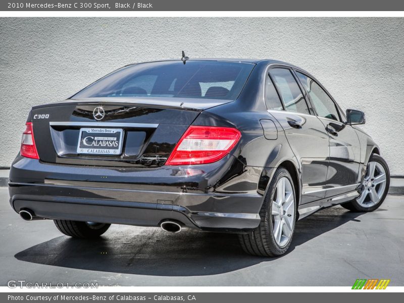 Black / Black 2010 Mercedes-Benz C 300 Sport