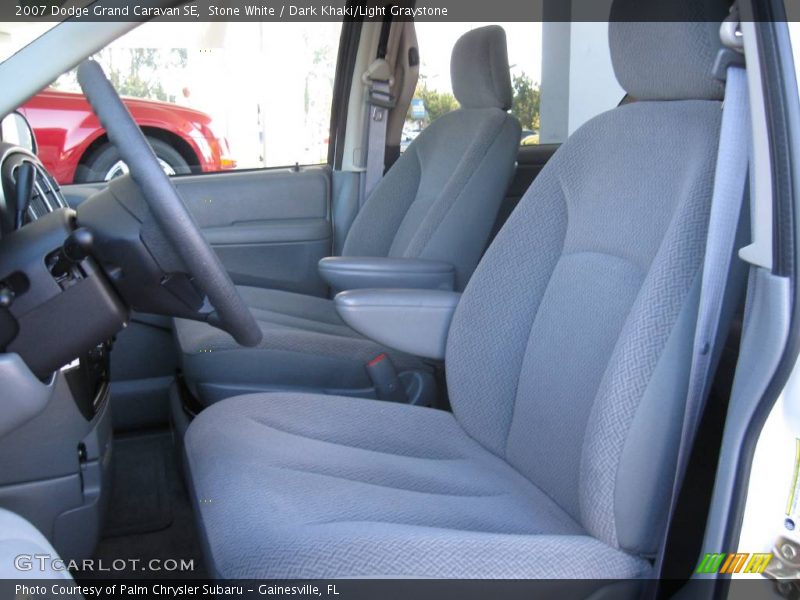 Stone White / Dark Khaki/Light Graystone 2007 Dodge Grand Caravan SE