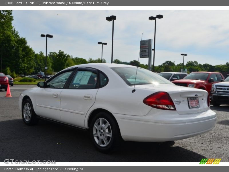 Vibrant White / Medium/Dark Flint Grey 2006 Ford Taurus SE