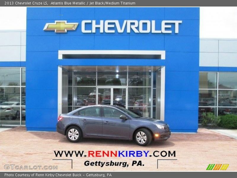 Atlantis Blue Metallic / Jet Black/Medium Titanium 2013 Chevrolet Cruze LS