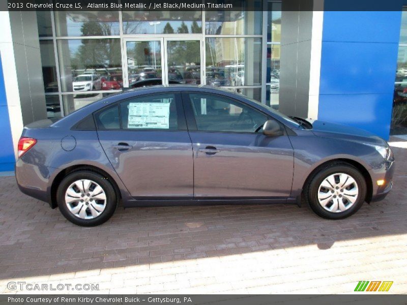 Atlantis Blue Metallic / Jet Black/Medium Titanium 2013 Chevrolet Cruze LS