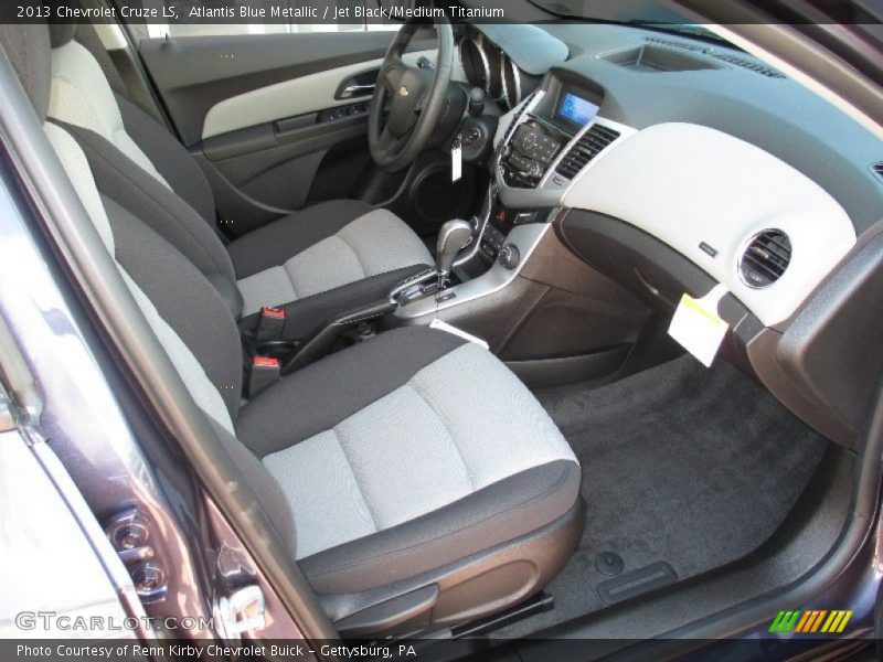 Atlantis Blue Metallic / Jet Black/Medium Titanium 2013 Chevrolet Cruze LS