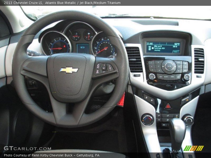 Atlantis Blue Metallic / Jet Black/Medium Titanium 2013 Chevrolet Cruze LS