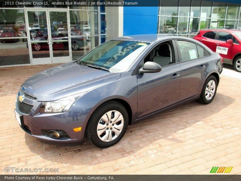 Atlantis Blue Metallic / Jet Black/Medium Titanium 2013 Chevrolet Cruze LS