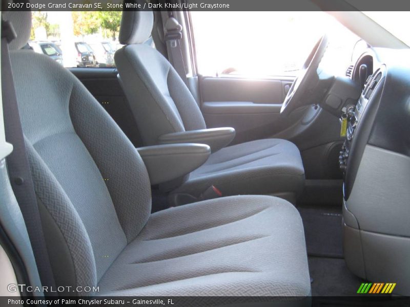 Stone White / Dark Khaki/Light Graystone 2007 Dodge Grand Caravan SE