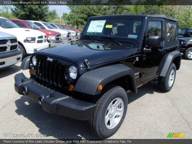 Black / Black 2013 Jeep Wrangler Sport 4x4