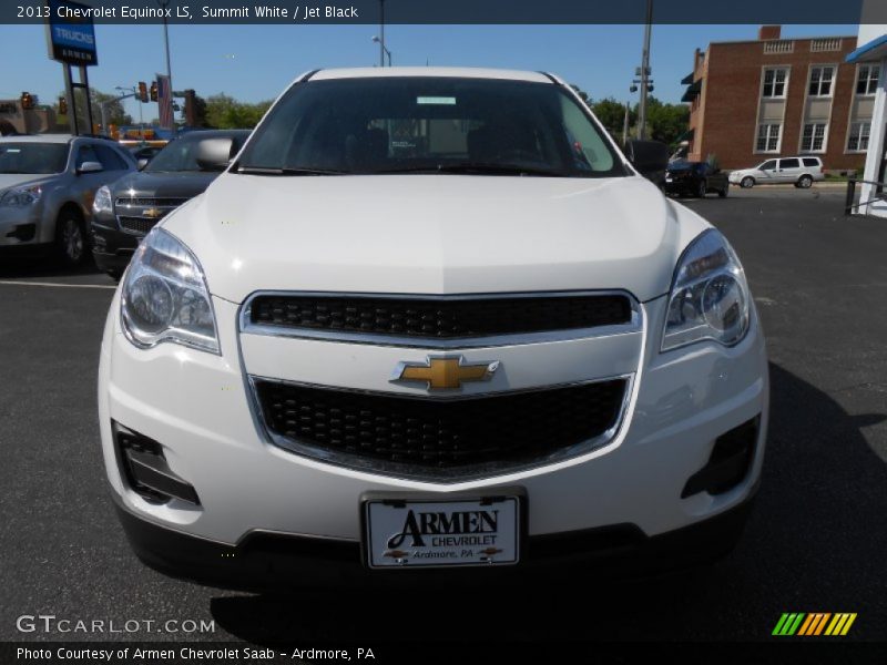 Summit White / Jet Black 2013 Chevrolet Equinox LS