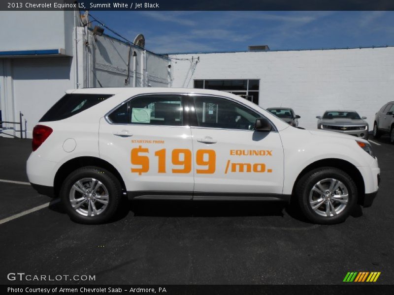 Summit White / Jet Black 2013 Chevrolet Equinox LS