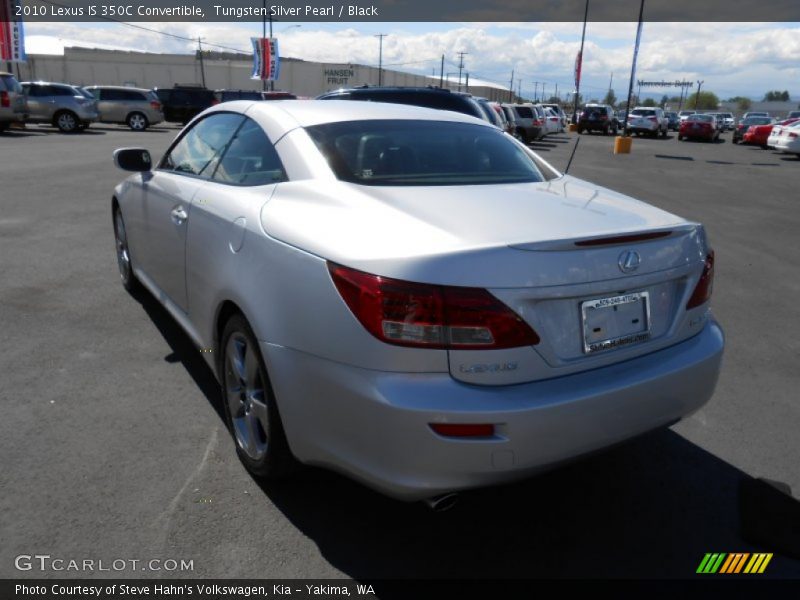 Tungsten Silver Pearl / Black 2010 Lexus IS 350C Convertible