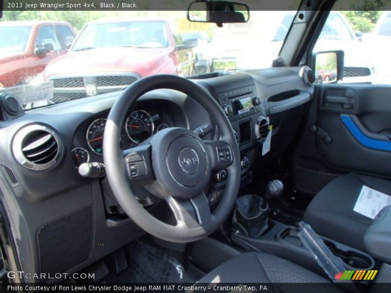 Black / Black 2013 Jeep Wrangler Sport 4x4