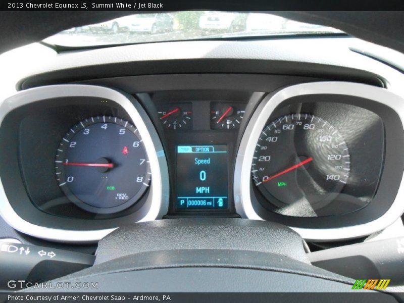 Summit White / Jet Black 2013 Chevrolet Equinox LS