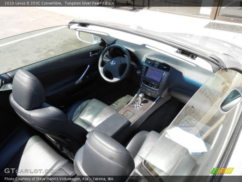 Tungsten Silver Pearl / Black 2010 Lexus IS 350C Convertible