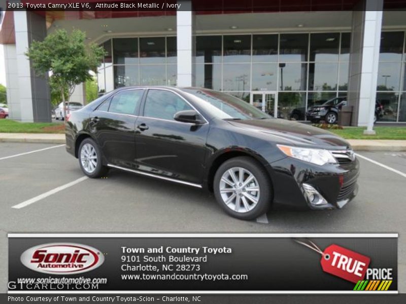Attitude Black Metallic / Ivory 2013 Toyota Camry XLE V6