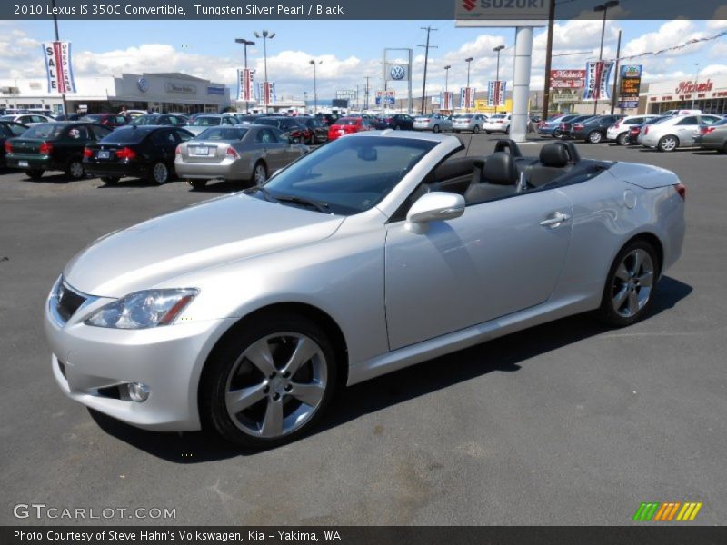 Tungsten Silver Pearl / Black 2010 Lexus IS 350C Convertible