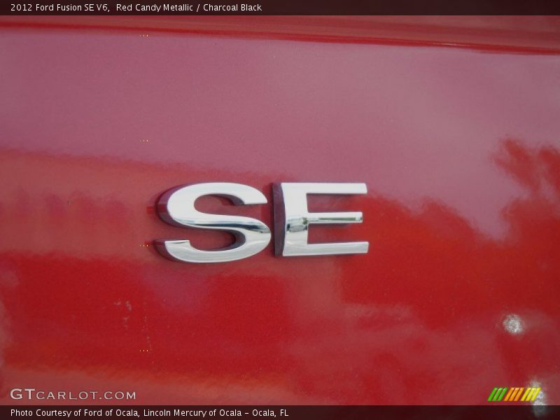 Red Candy Metallic / Charcoal Black 2012 Ford Fusion SE V6
