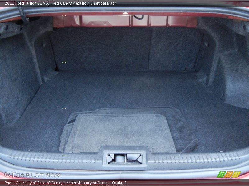 Red Candy Metallic / Charcoal Black 2012 Ford Fusion SE V6