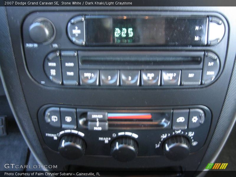 Stone White / Dark Khaki/Light Graystone 2007 Dodge Grand Caravan SE