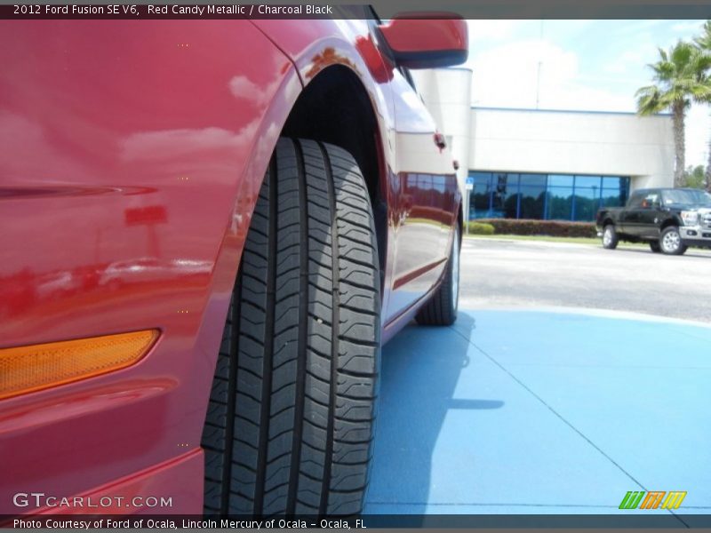 Red Candy Metallic / Charcoal Black 2012 Ford Fusion SE V6