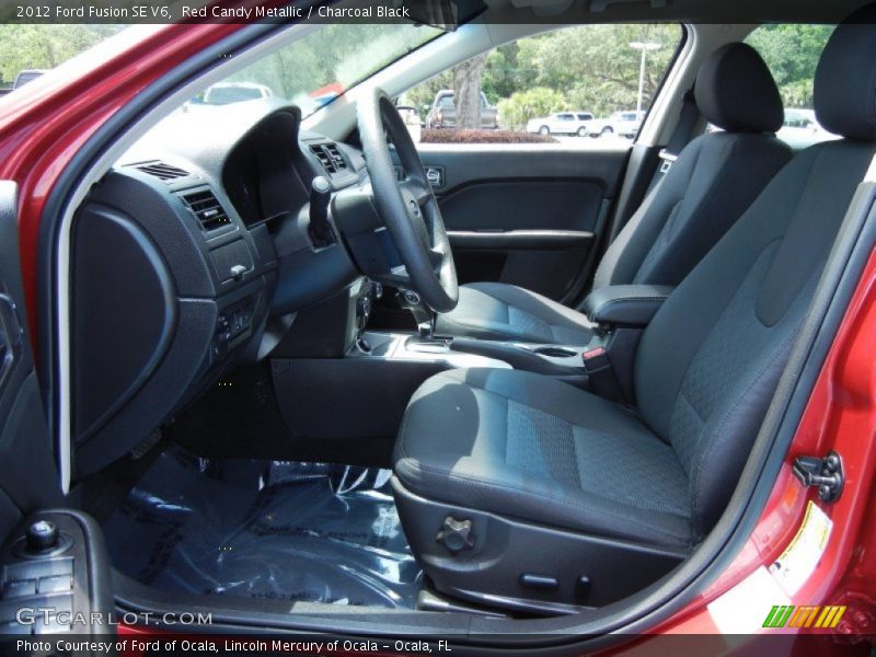 Red Candy Metallic / Charcoal Black 2012 Ford Fusion SE V6