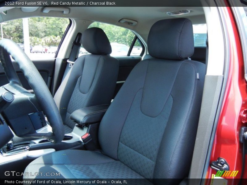 Red Candy Metallic / Charcoal Black 2012 Ford Fusion SE V6