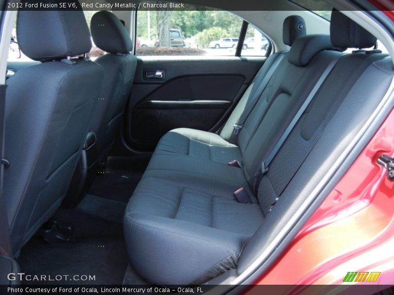 Red Candy Metallic / Charcoal Black 2012 Ford Fusion SE V6