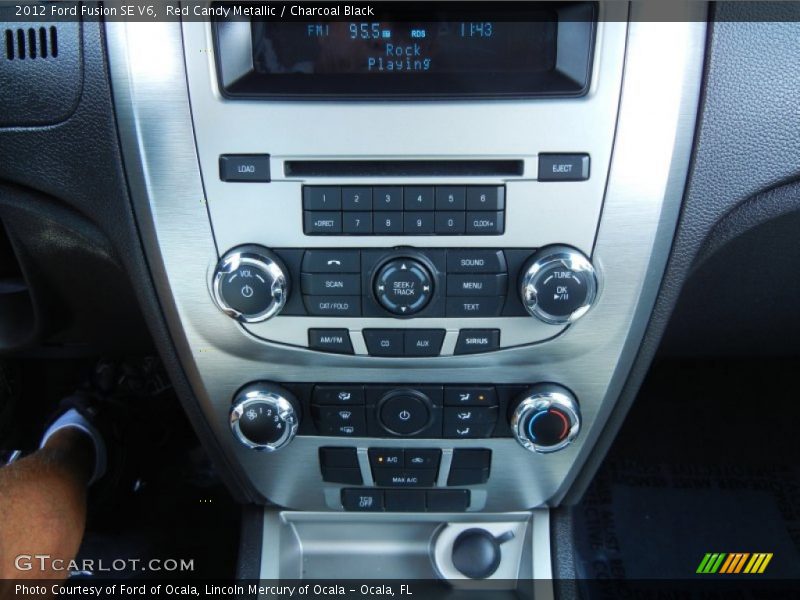 Red Candy Metallic / Charcoal Black 2012 Ford Fusion SE V6