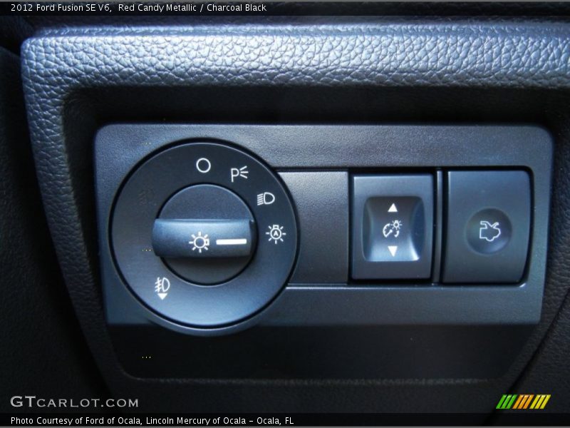 Red Candy Metallic / Charcoal Black 2012 Ford Fusion SE V6