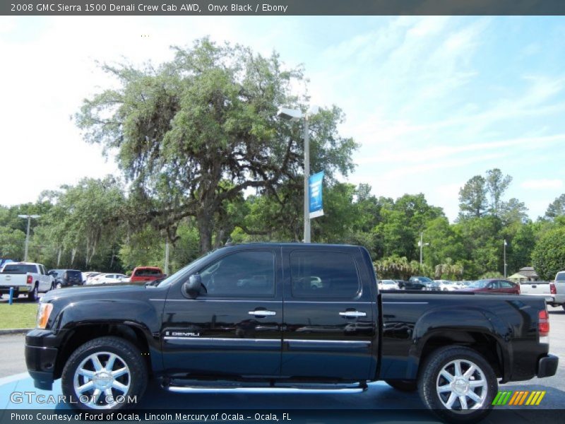 Onyx Black / Ebony 2008 GMC Sierra 1500 Denali Crew Cab AWD