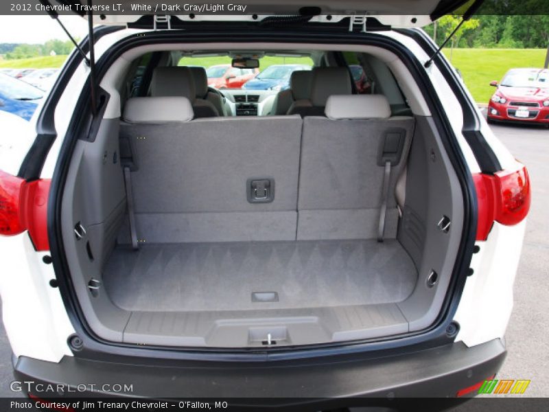White / Dark Gray/Light Gray 2012 Chevrolet Traverse LT
