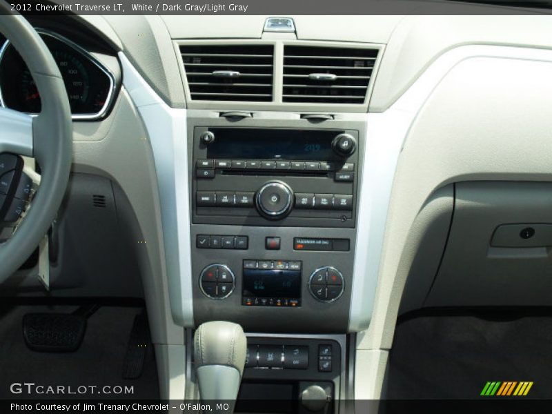 White / Dark Gray/Light Gray 2012 Chevrolet Traverse LT