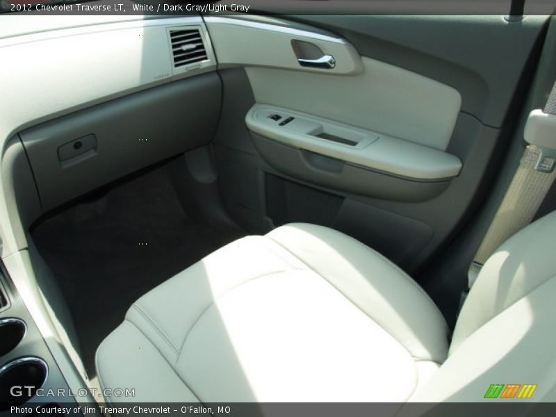White / Dark Gray/Light Gray 2012 Chevrolet Traverse LT