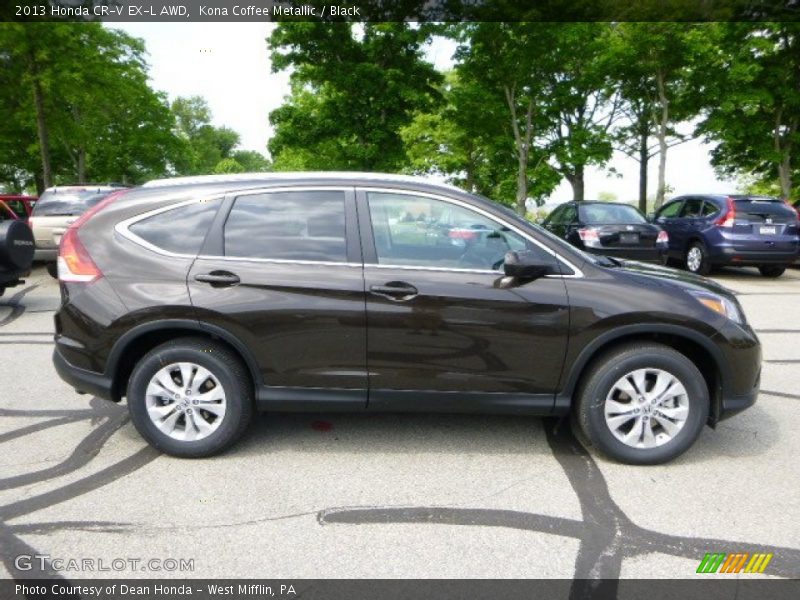 Kona Coffee Metallic / Black 2013 Honda CR-V EX-L AWD