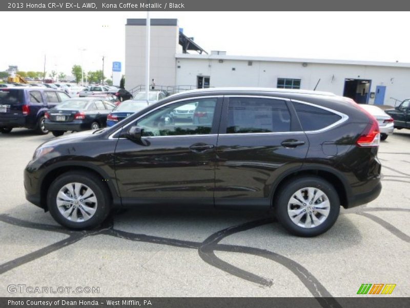 Kona Coffee Metallic / Black 2013 Honda CR-V EX-L AWD